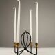 Black & brass four-light candle holder – Gunnar Ander for Ystad-Metall, Sweden, 1950s/1960s