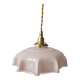 Pink opaline pendant light