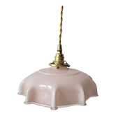 Pink opaline pendant light