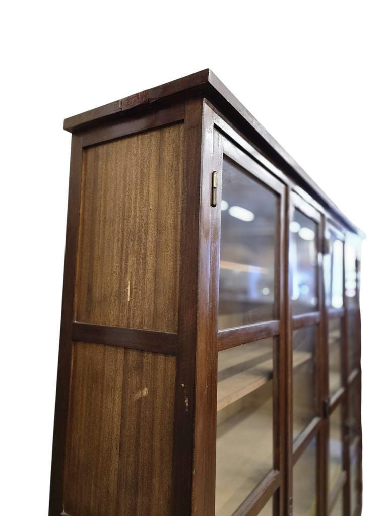 XL vintage display cabinet / laboratory cupboard / bookshelf