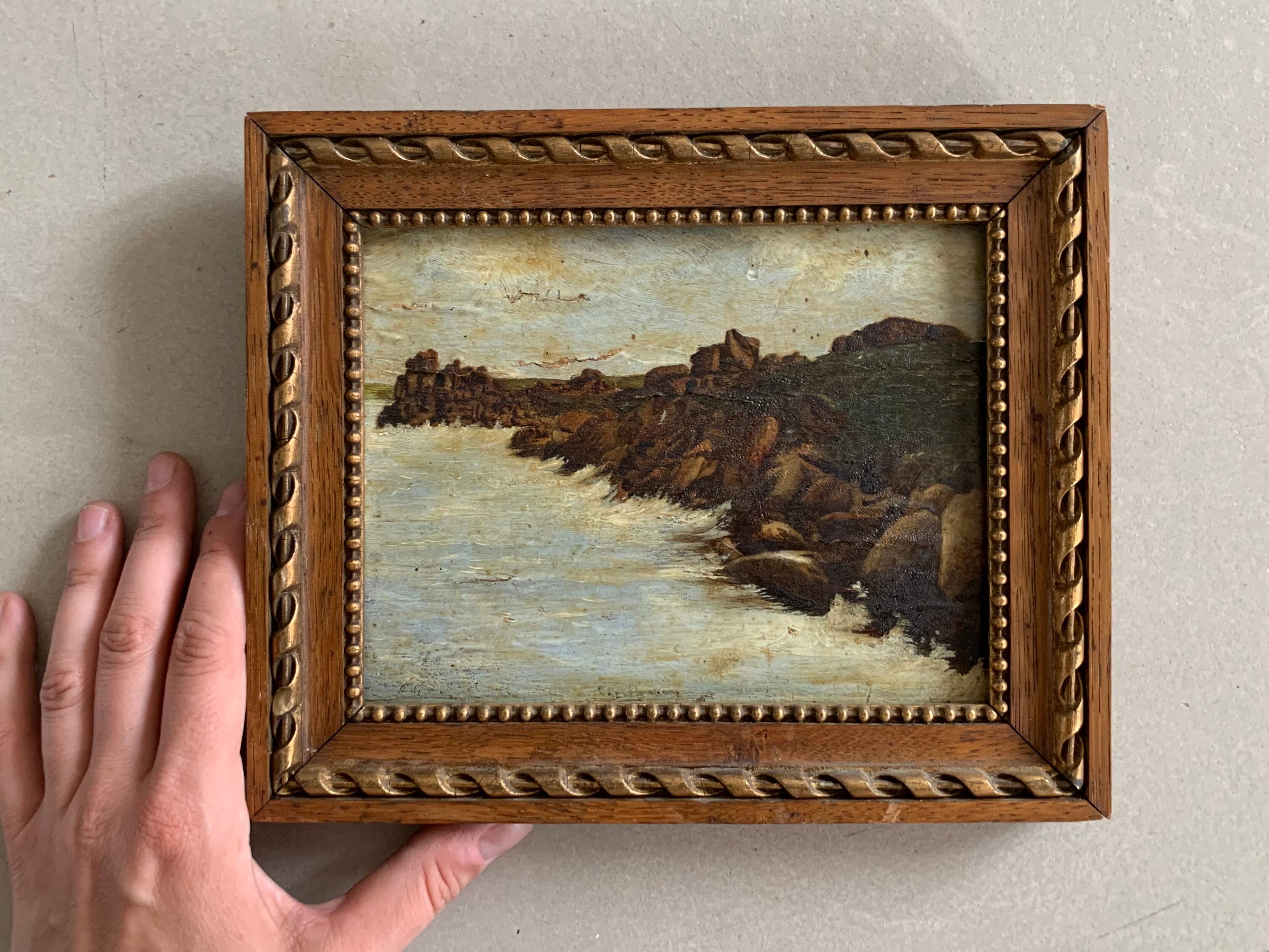 Huile sur panneau, tableau ancien