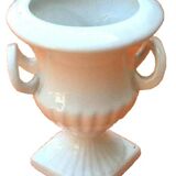 White Delf ceramic vase