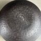 Pair of black lacquered metal catchall bowls