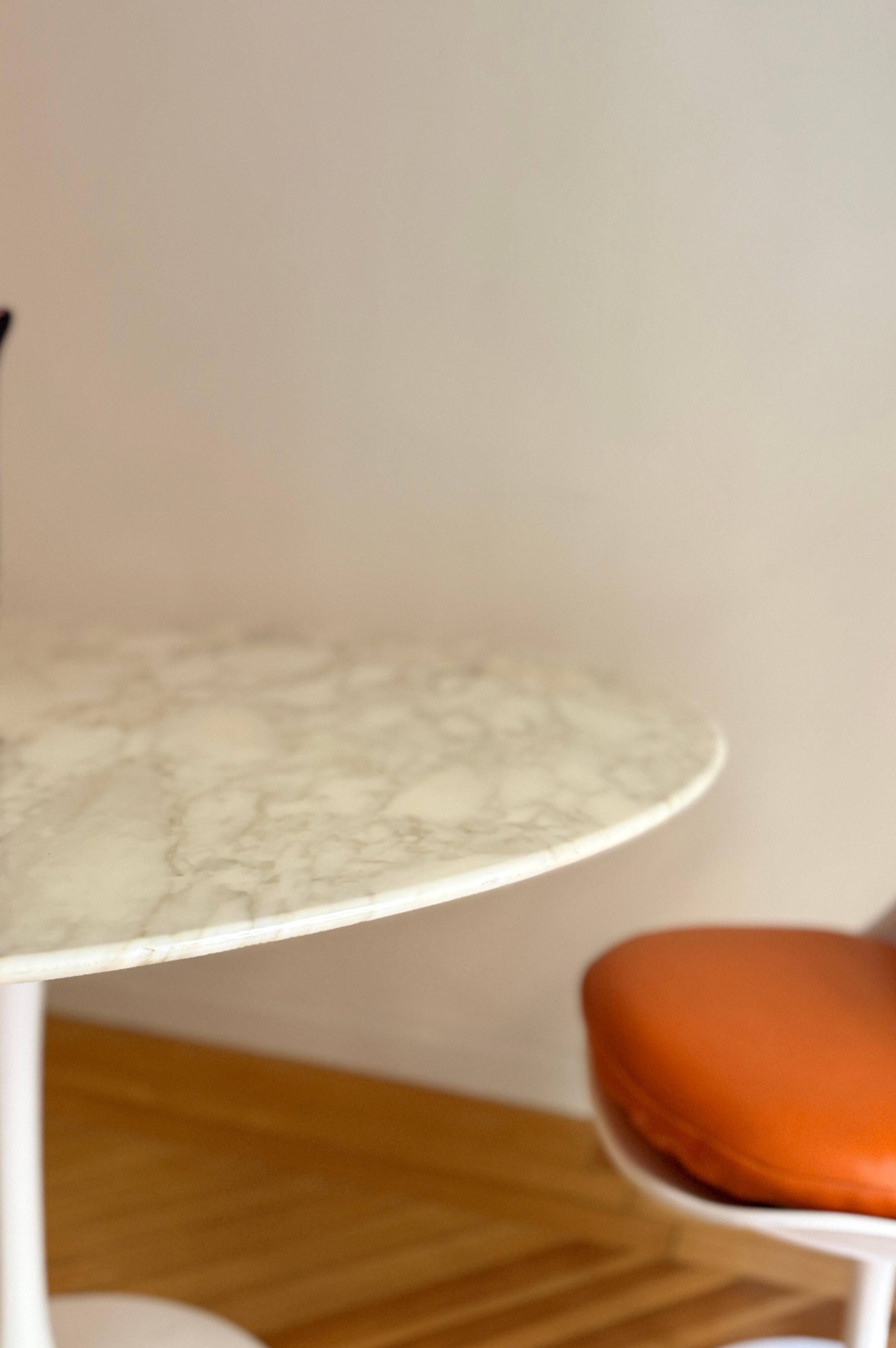 Tulip Table by Eero Saarinen with Calacatta Marble
