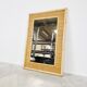 Mid century bamboo mirror by dal vera, 1960s