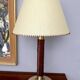 Burgundy Plexiglass and Brass Table Lamps by F. Loffredo, Italy 1980s
