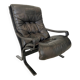 Vintage Norwegian leather chair & ottoman by Ingmar Relling