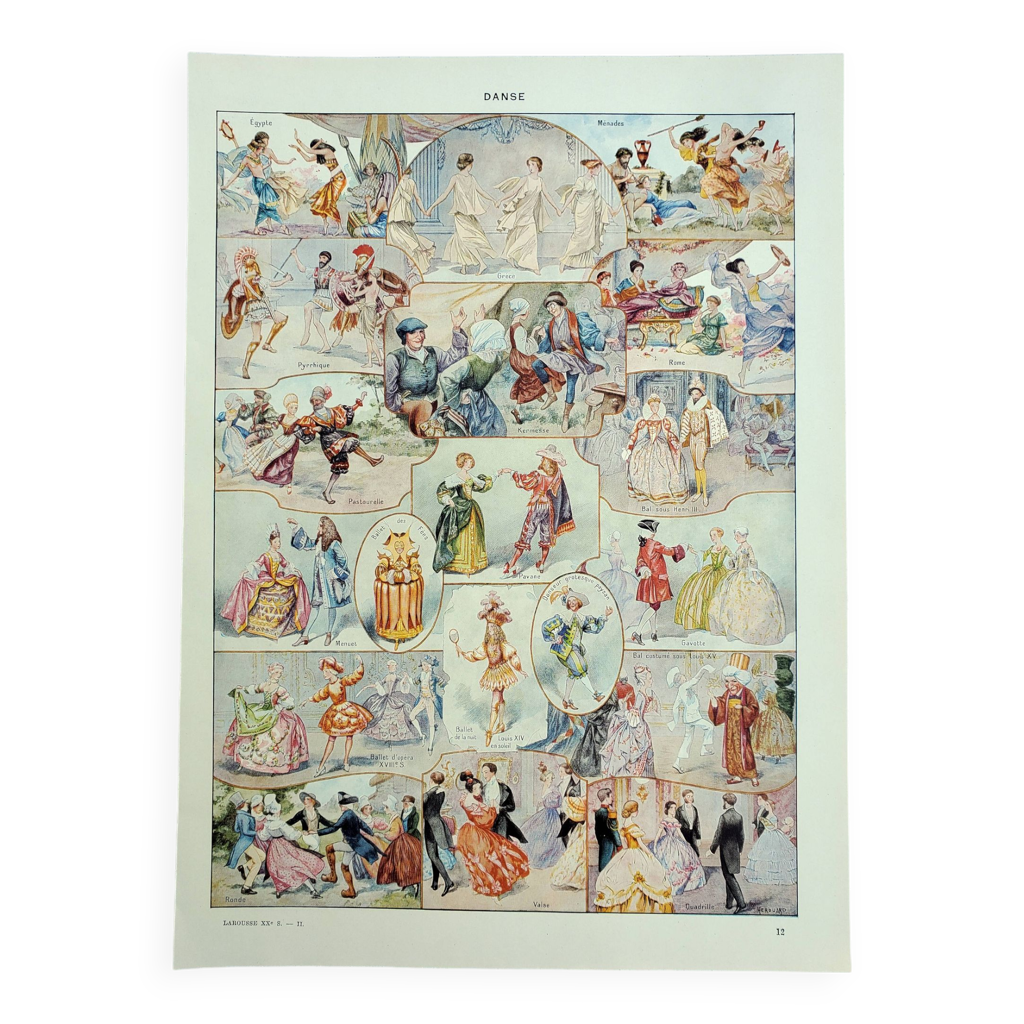 Lithographie Originale 'Ballet En Angleterre' Par Sheila Jackson 1945 - 'Les Patineurs'