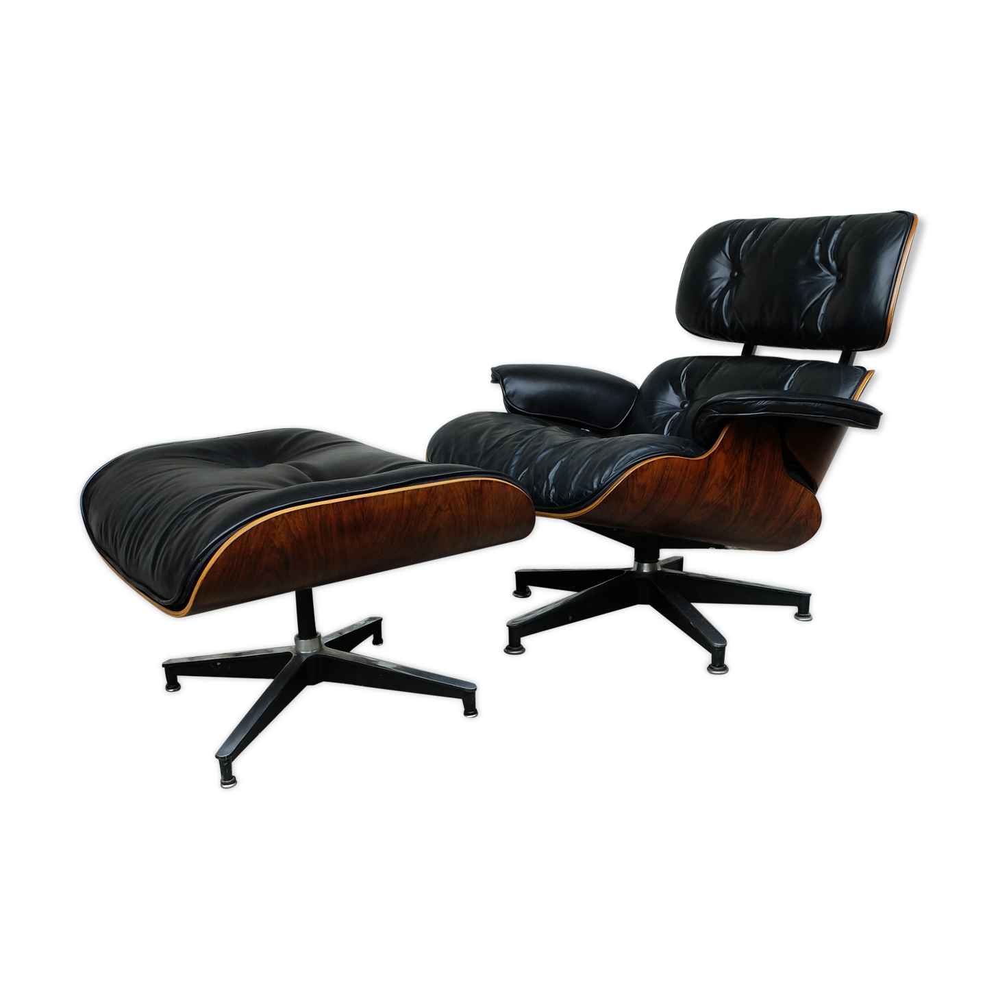 Armchair 670 & ottoman 671 by Charles & Ray Eames for Herman Miller, 1960s