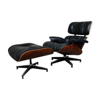 Armchair 670 & ottoman 671 by Charles & Ray Eames for Herman Miller, 1960s