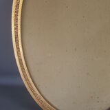 Former oval Art-Deco wood frame - 56x38 cm gold stucco, 50.2x35.2 cm SB