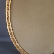 Former oval Art-Deco wood frame - 56x38 cm gold stucco, 50.2x35.2 cm SB