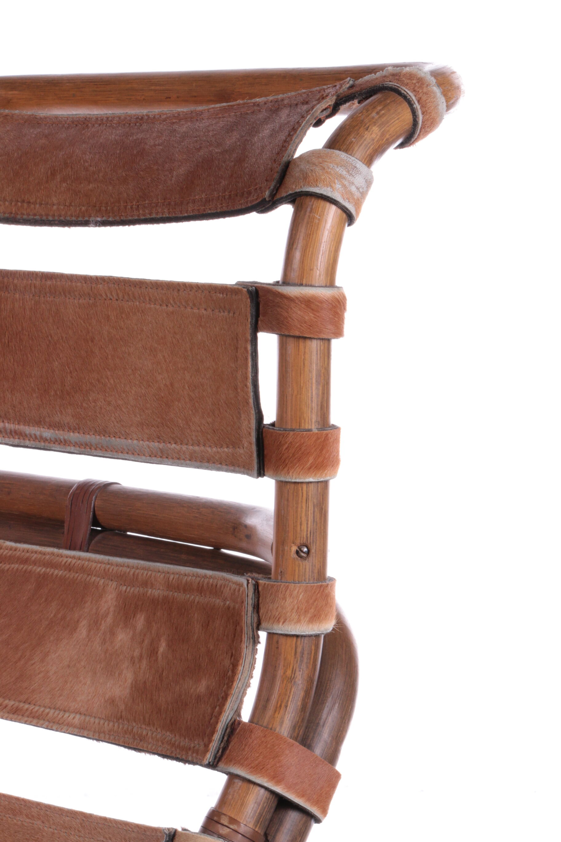 Tito Agnoli Relax chair made of Bamboo and leather, 1960