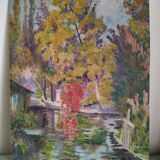 Autumn in Pont-Aven oil on panel
