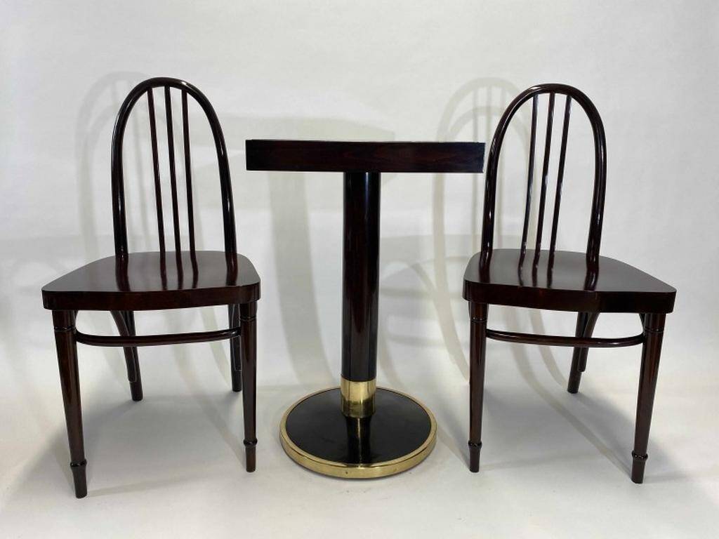 Side table with marble by Thonet