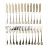 Christofle Marly 12 fish cutlery sets, 24 pieces, very good condition