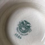 Plat compotier ancien villeroy et boch 1584 décor floral