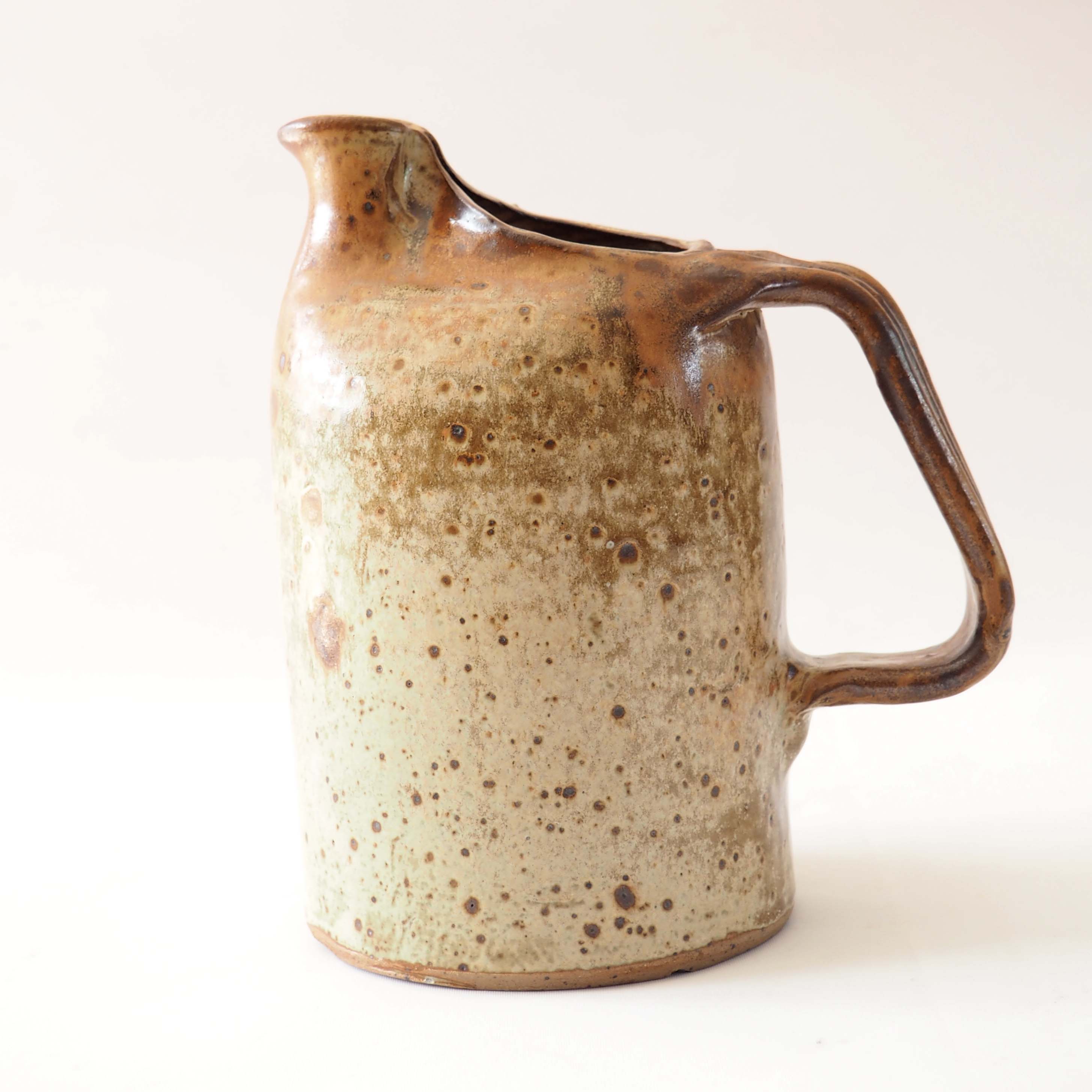 Pinched sandstone pitcher
