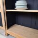 GLASS CABINET IN SOLID OAK