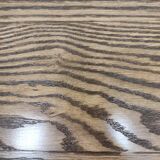 Table basse ovale chêne massif pieds épingles acier