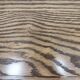 Solid oak oval coffee table with steel pin legs
