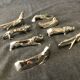 8 animal knife holders art-deco 1930 design sandoz