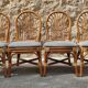 Chaises rotin et bambou