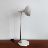 Reversible white metal and chrome table lamp, 1960's