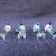 Set of Four Rare Vintage Murano Glass Knife Rests/Knife Holders, Italy, 1