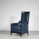 Fauteuil « peggy » des années 1980 par umberto asnago pour georgetti, italie
