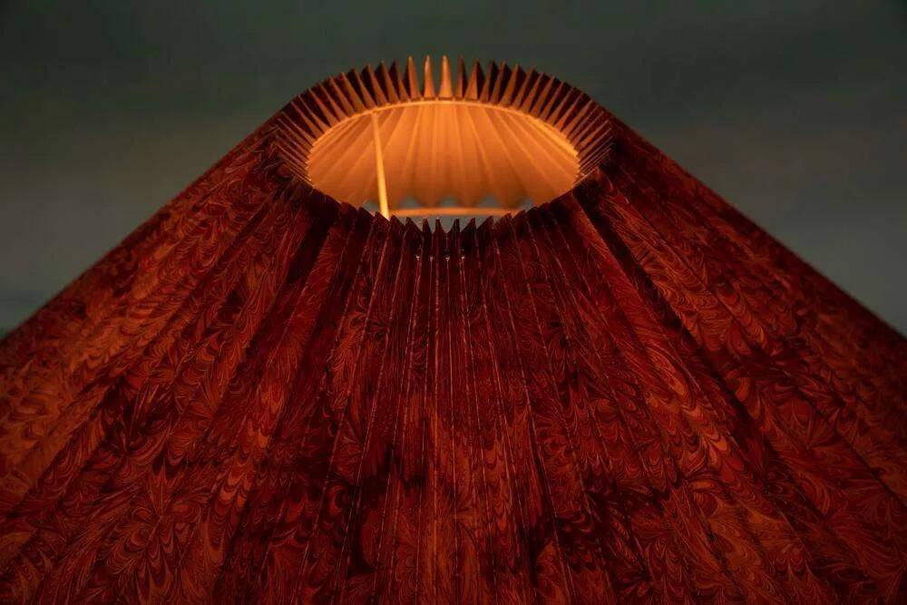 Scandinavian bohemian table lamp from the 70s/80s, postmodern.