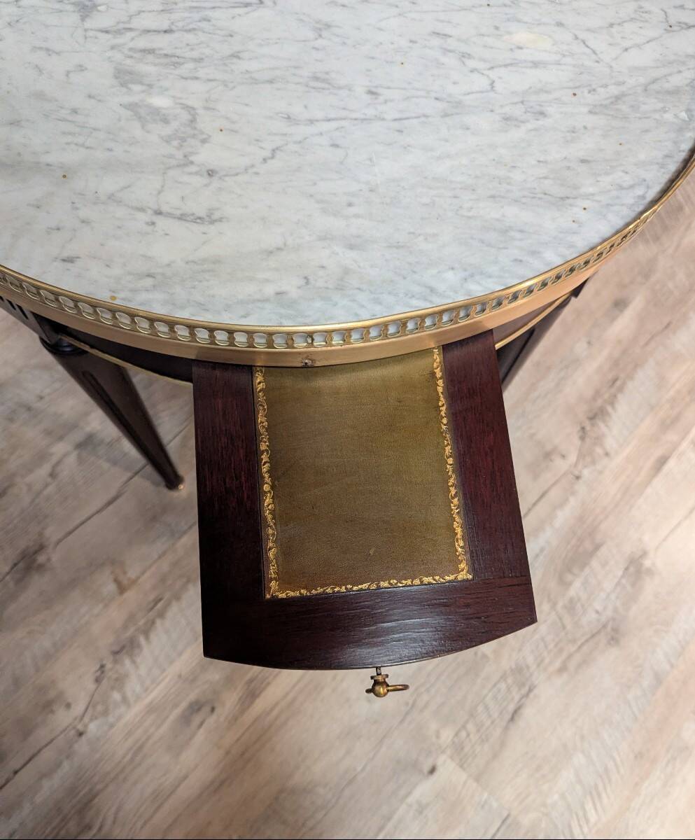 Pair of Louis XVI bouillotte tables