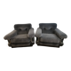 Paire de fauteuils design vintage italien des annes 70