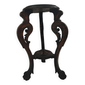 Vintage wooden pedestal table