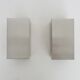 Pair of vintage chrome wall lights in Massive stainless steel