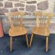 Paire de chaises vintage 1970s