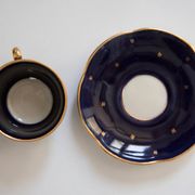 Painted porcelain tea and coffee service, mid-20th century, Poland, 1960.