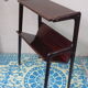 Table is varnished wood magazines