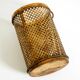 Mid Century Italian Regency Gilt Metal Waste Paper Bin from Li Puma