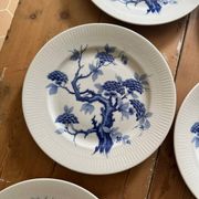 Set of eight German porcelain plates from the 1950s