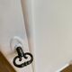 Parisian wardrobe / vintage wardrobe, painted white