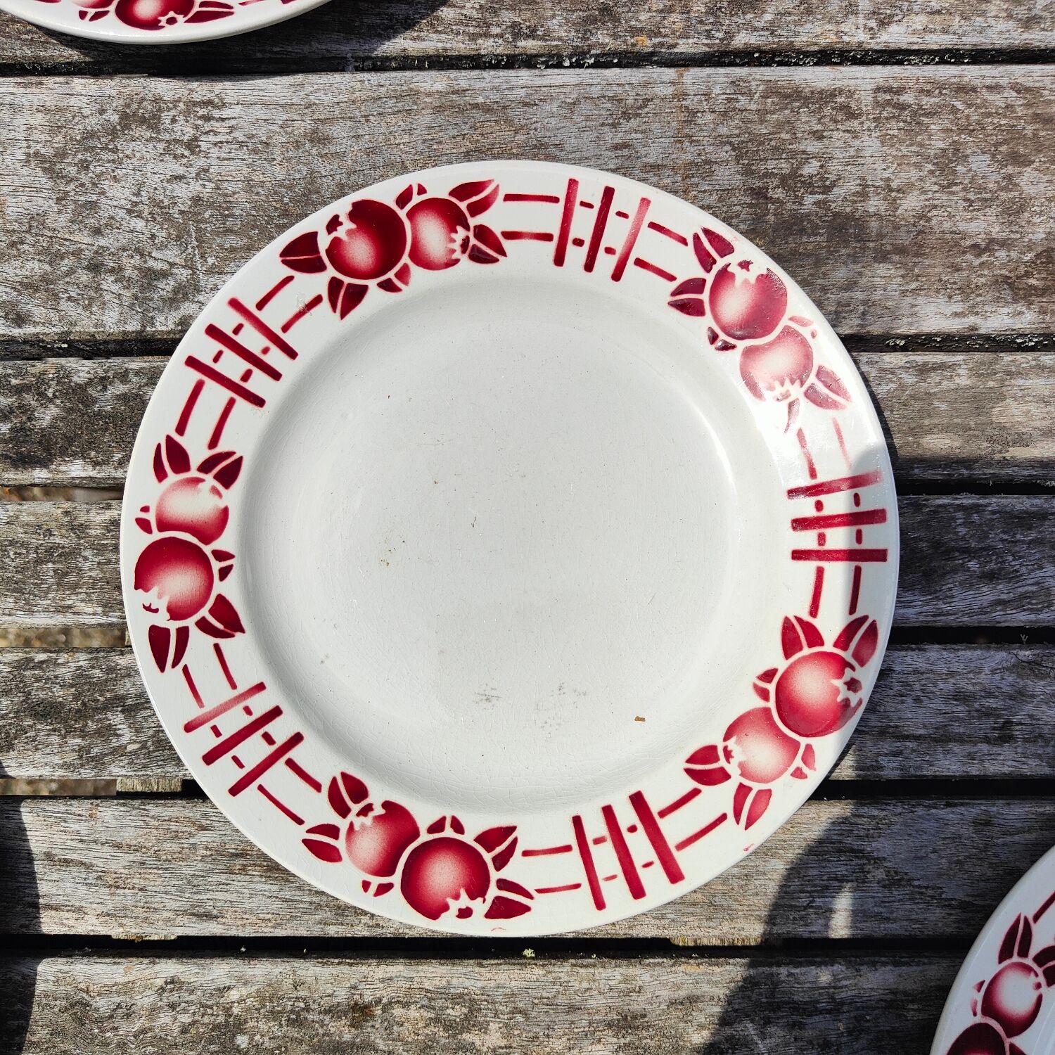Saint Amand opaque porcelain plates
