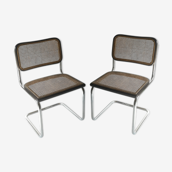 Paire de chaises B32 Cesca de Marcel Breuer