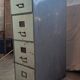 Industrial metal drawer cabinet Y.A. Chauvin Paris 1940s