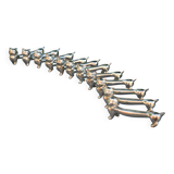 12 silver-plated cat knife rests