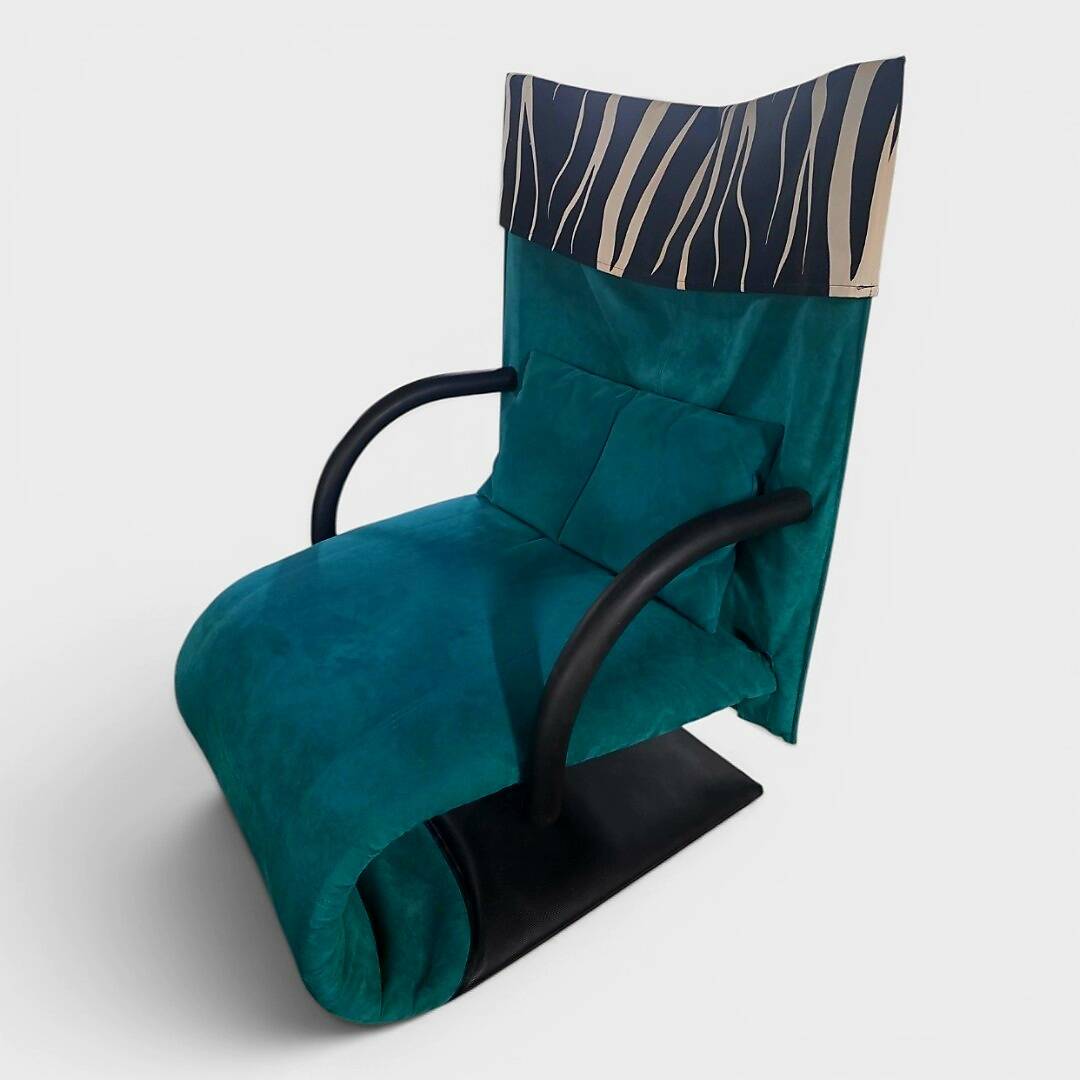 Rare Ligne Roset Armchair with Ottoman - Circa 1970