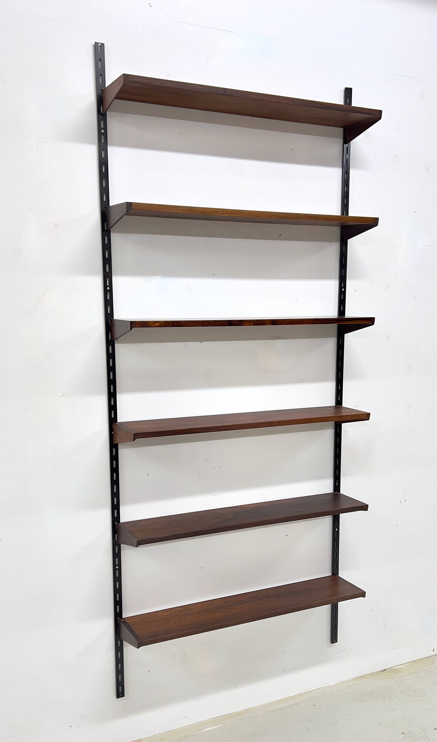 Rosewood Shelves By Kai Kristiansen For Feldballes, 1960s.