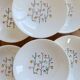Vintage deep plates in Gien earthenware, model Marie-Claire.