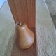 Wooden bookends shaped like an apple and pear – Minimalist design