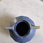Vase art déco en grès flammé bleu – signé alpho (alphonse mouton)